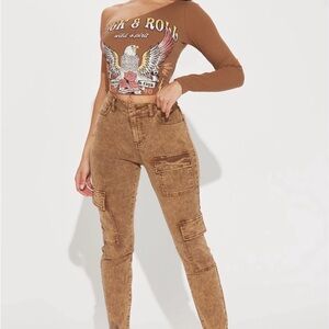 Kalahari Stretch Cargo Skinny Jeans- Size 13